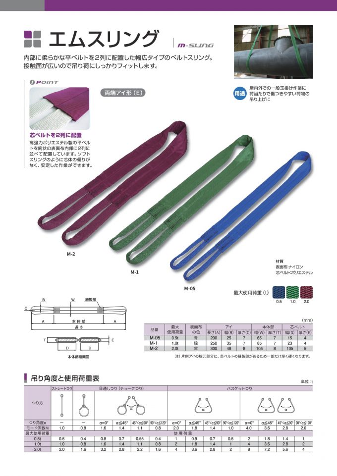 最大43%OFFクーポン 丸善織物 モッコタイプスリング 50mm幅 2M角 エンドレスタイプ MO5020A 4653807 法人 事業所限定  直送元